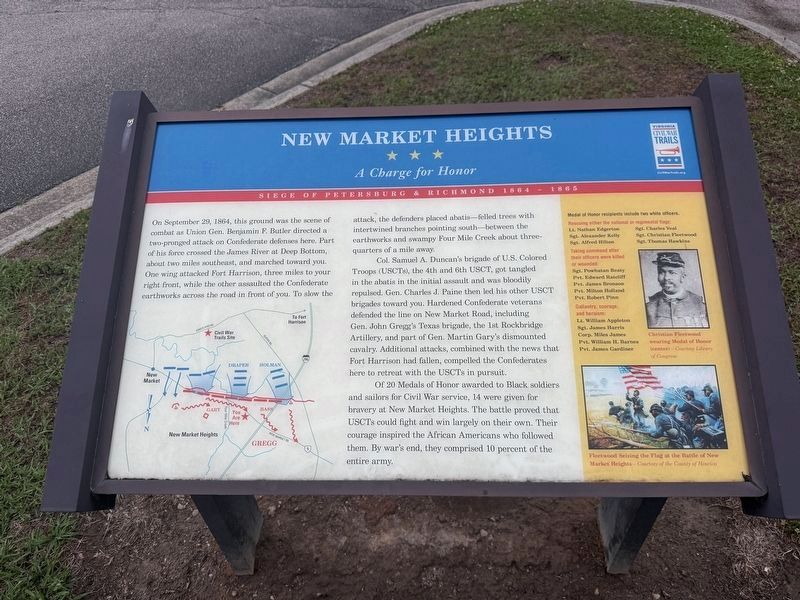 New Market Heights Marker image. Click for full size.