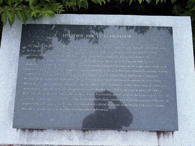 Historic Route 5 Corridor Marker image. Click for full size.