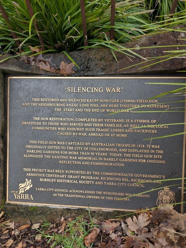 Silencing War Marker. Click for full size. Silencing War Marker image. Click for full size.