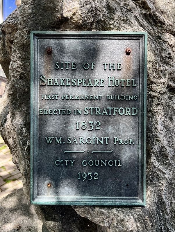Site of the Shakespeare Hotel Marker image. Click for full size.