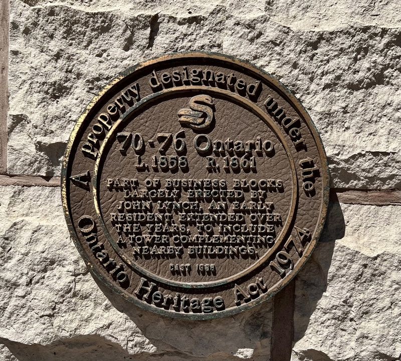 70-76 Ontario Marker image. Click for full size.