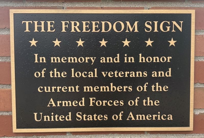 The Freedom Sign Marker image. Click for full size.