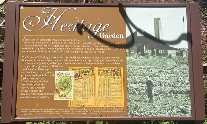Heritage Garden Marker image. Click for full size.