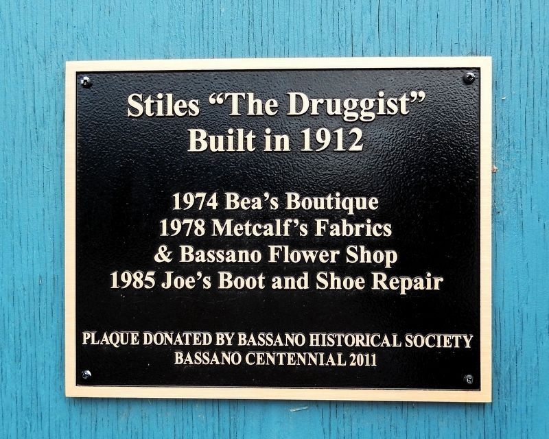 Stiles �The Druggist� Marker image. Click for full size.
