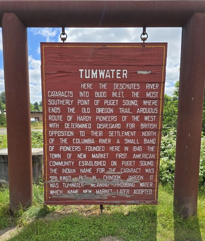 Tumwater Marker image. Click for full size.