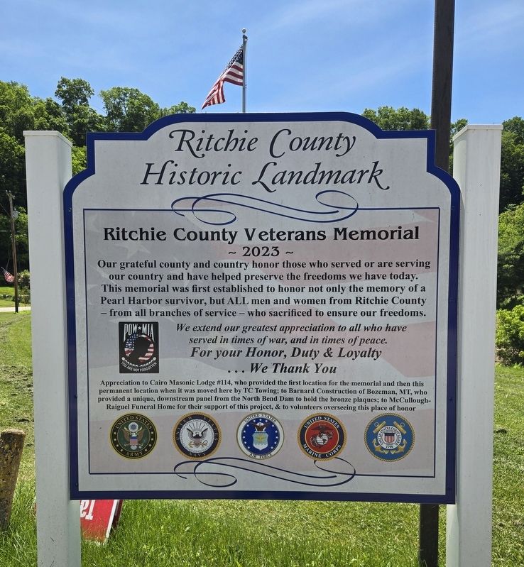 Ritchie County Veterans Memorial image. Click for full size.