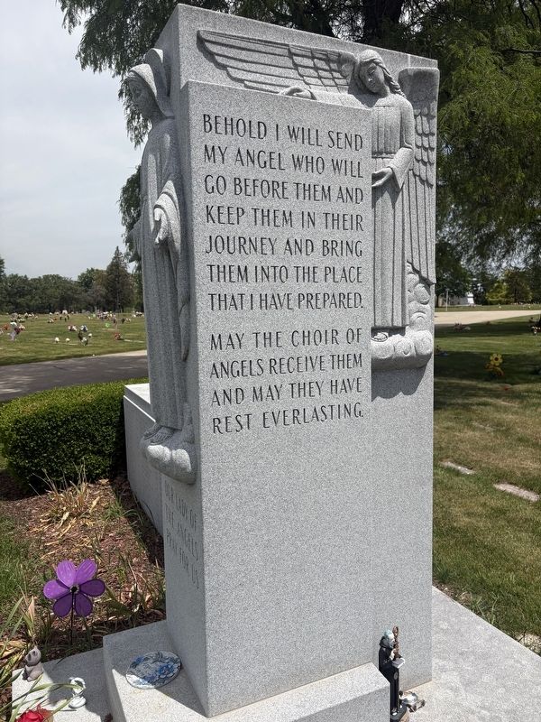 Our Lady of the Angels School Fire Memorial, right side image. Click for full size.