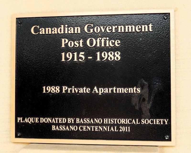 Canadian Government Post Office Marker image. Click for full size.