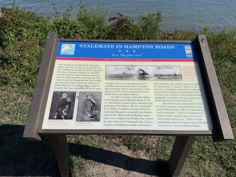 Stalemate in Hampton Roads Marker image. Click for full size.