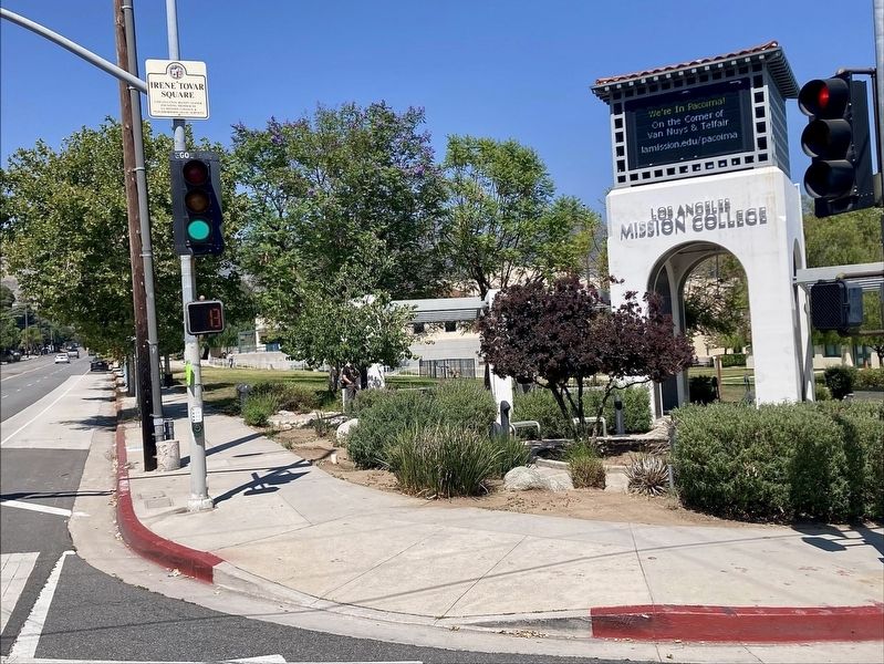 Irene Tovar Square Marker image. Click for full size.
