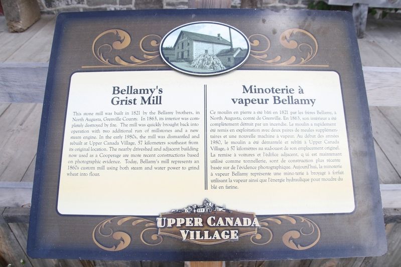 Bellamy's Grist Mill Marker image. Click for full size.