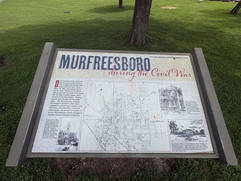 Murfreesboro During the Civil War Marker image. Click for full size.