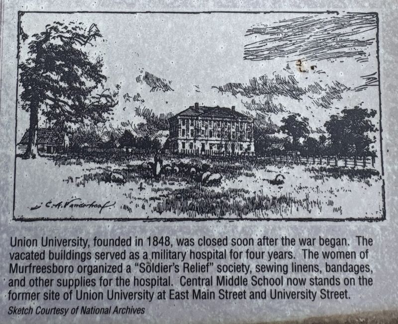 Murfreesboro During the Civil War Marker image. Click for full size.