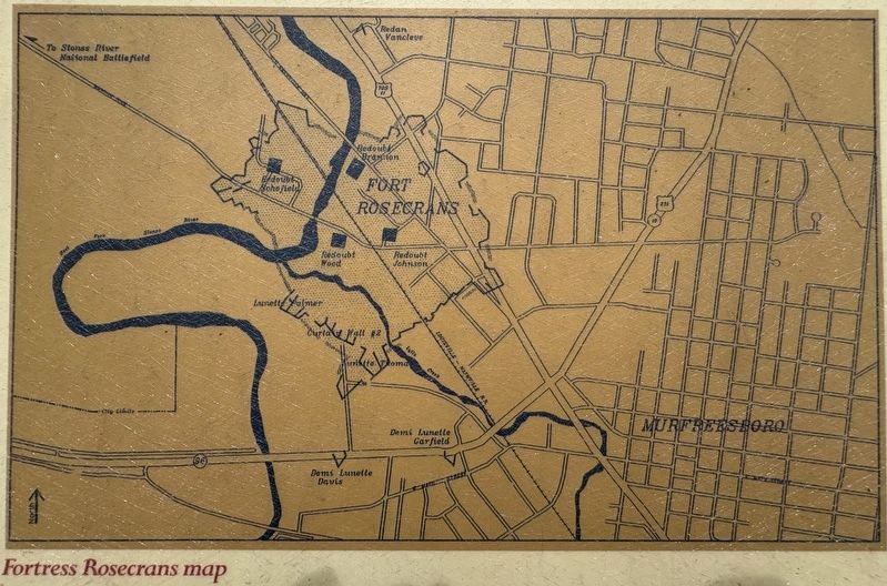 The Railroad & Fortress Rosecrans Marker image. Click for full size.