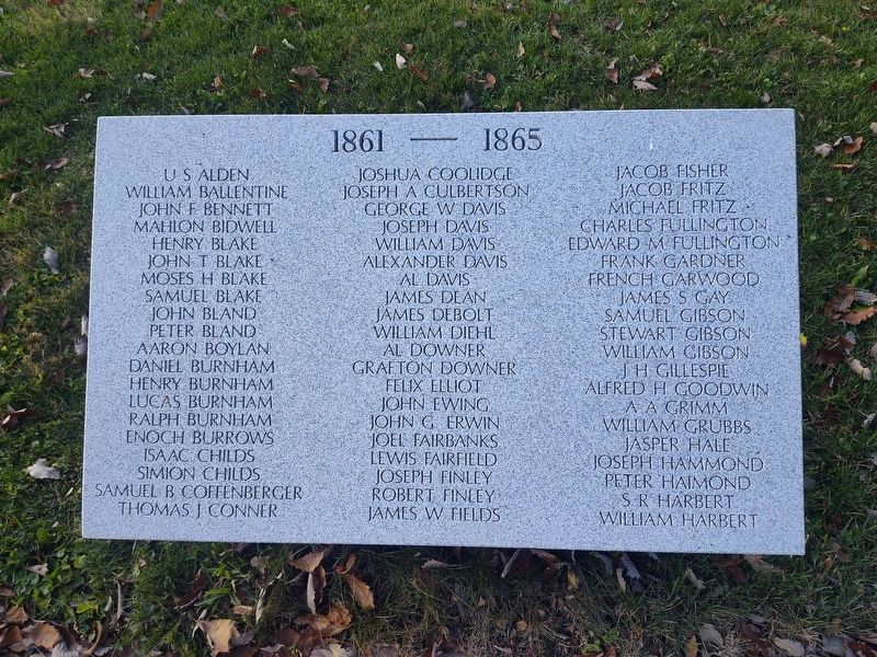 Milford Center Civil War Honor Roll Marker image. Click for full size.