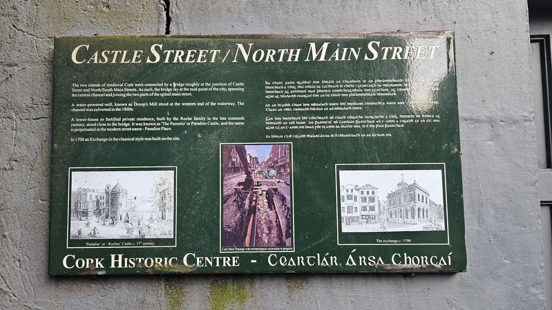 Castle Street / North Main Street Marker image. Click for full size.