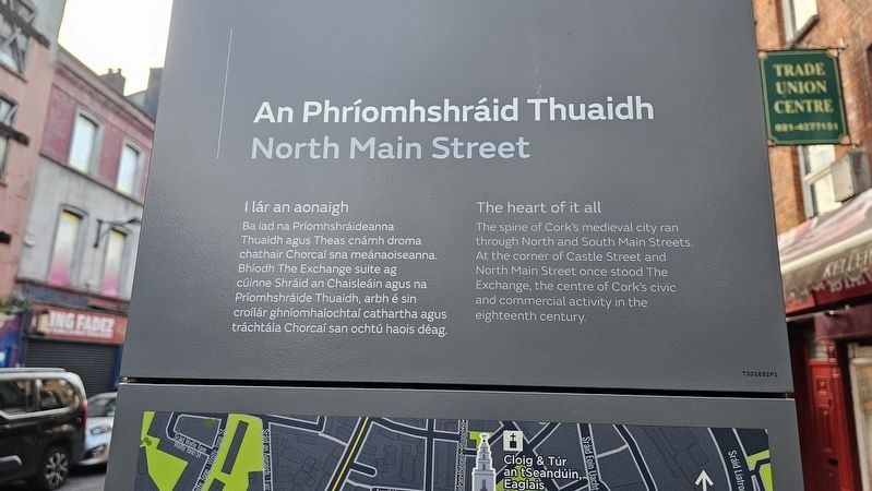 An Phr�omhshr�id Thuaidh / North Main Street Marker image. Click for full size.