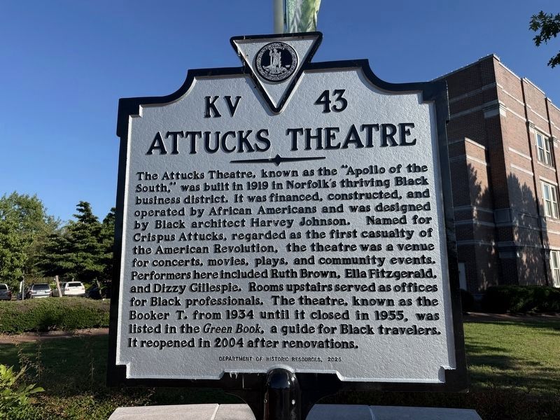 Attucks Theatre Marker image. Click for full size.