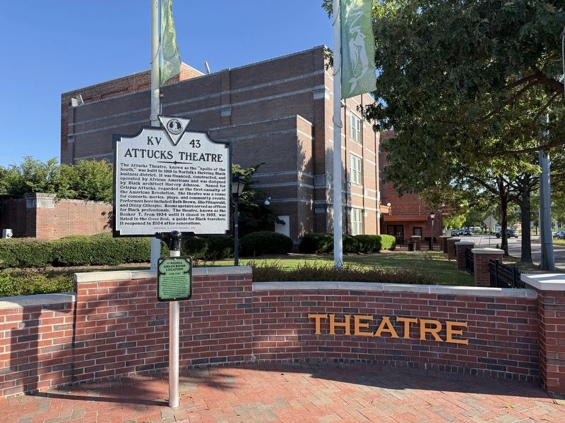 Attucks Theatre Marker image. Click for full size.