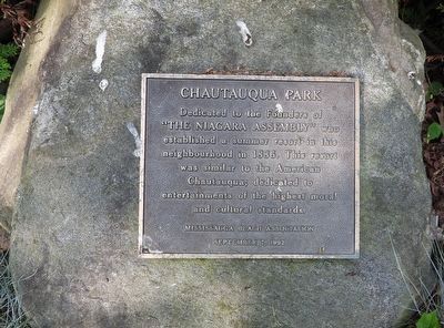 Chautauqua Park - Marker image. Click for full size.