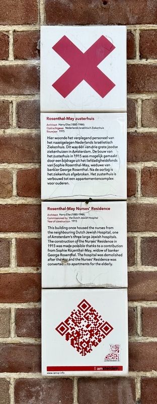 Rosenthal-May Zusterhuis / Rosenthal-May Nurses� Residence Marker image. Click for full size.