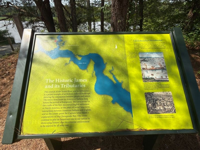 The Historic James and Its Tributaries Marker. Click for full size. The Historic James and Its Tributaries Marker image. Click for full size.