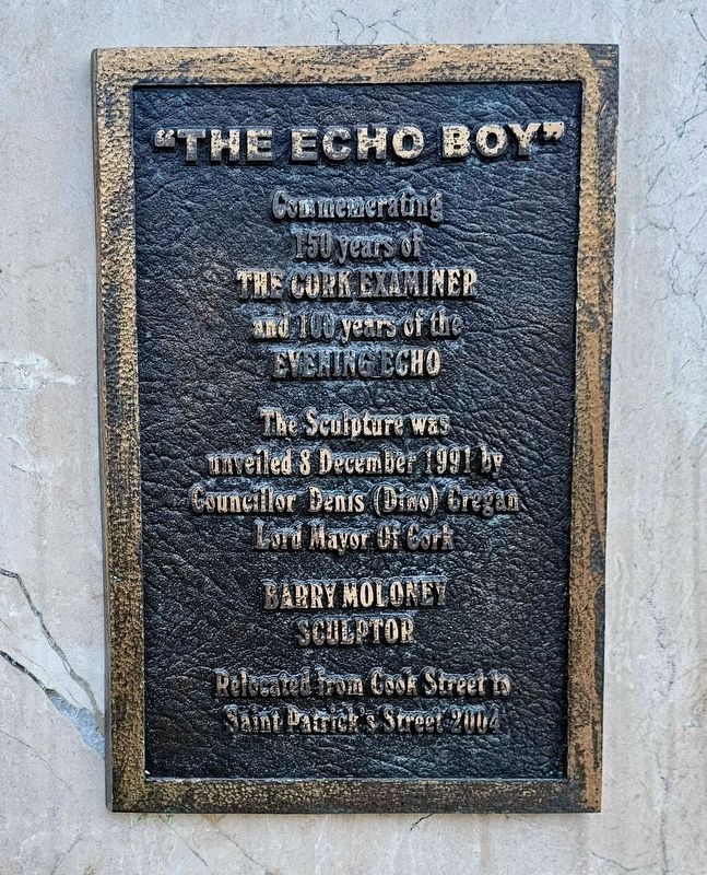 "The Echo Boy" Marker. Click for full size. "The Echo Boy" Marker image. Click for full size.