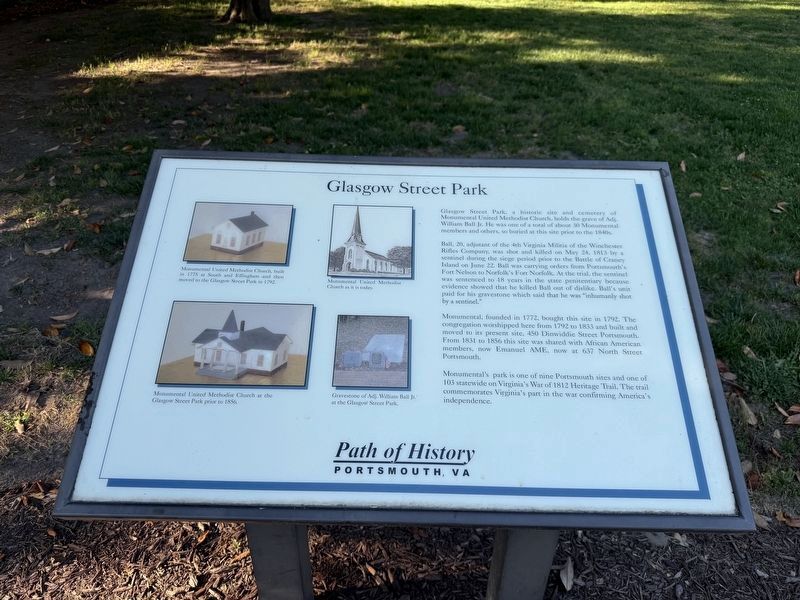 Glasgow Street Park Marker. Click for full size. Glasgow Street Park Marker image. Click for full size.