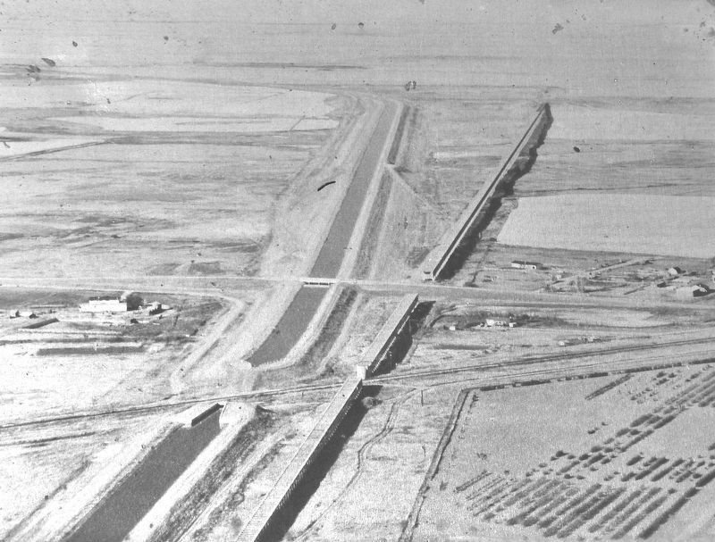 Marker detail: Brooks Aqueduct Aerial View image. Click for full size.