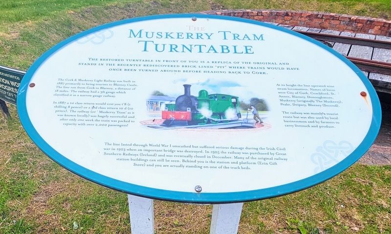 The Muskerry Tram Turntable Marker. Click for full size. The Muskerry Tram Turntable Marker image. Click for full size.