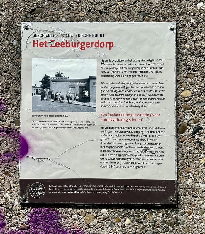 Het Zeeburgerdorp Marker. Click for full size. Het Zeeburgerdorp Marker image. Click for full size.