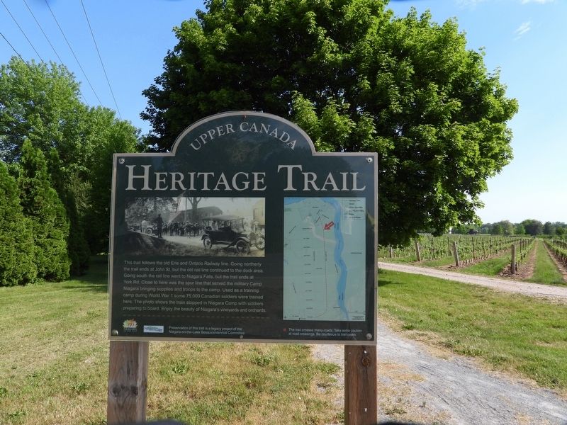 Upper Canada Heritage Trail Marker. Click for full size. Upper Canada Heritage Trail Marker image. Click for full size.