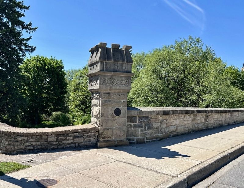 Huron Street Bridge 1885 Marker. Click for full size. Huron Street Bridge 1885 Marker image. Click for full size.