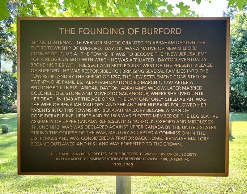 The Founding of Burford Marker image. Click for full size.