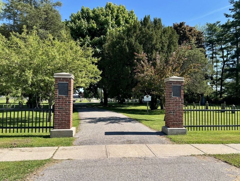Entrance to the Burford Cemetery image. Click for full size.