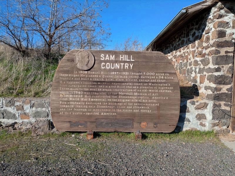 Present Location of Sam Hill Country Marker - New Location image. Click for full size.