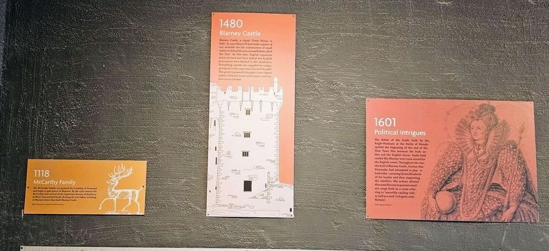 Blarney Castle Timeline, 1118-1601 image. Click for full size.
