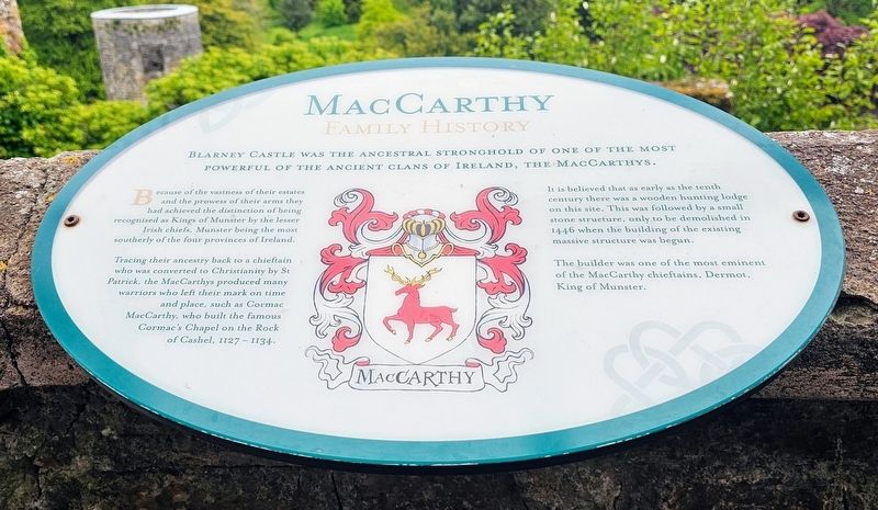 MacCarthy Family History Marker. Click for full size. MacCarthy Family History Marker image. Click for full size.