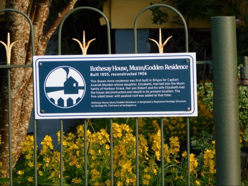 Rothesay House, Munn/Godden Residence Marker. Click for full size. Rothesay House, Munn/Godden Residence Marker image. Click for full size.