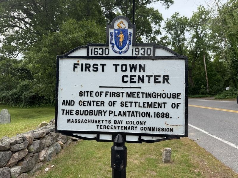 First Town Center Marker. Click for full size. First Town Center Marker image. Click for full size.