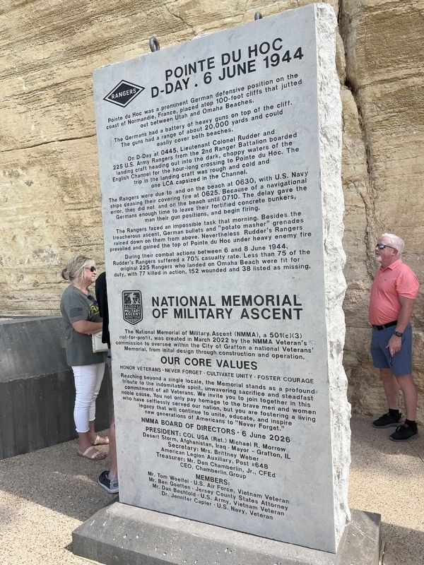 Pointe Du Hoc Marker image. Click for full size.