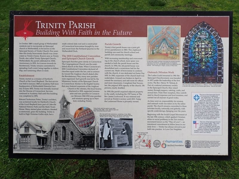 Trinity Parish Marker image. Click for full size.