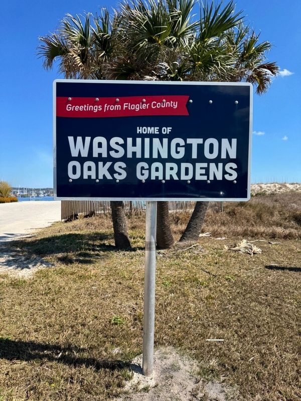 The Washington Oaks Gardens Marker. Click for full size. The Washington Oaks Gardens Marker image. Click for full size.