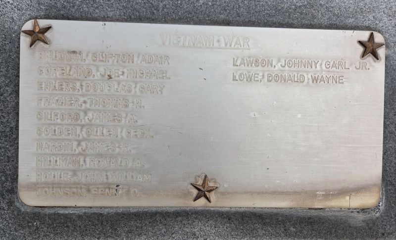 Vietnam War Names. Click for full size. Vietnam War Names image. Click for full size.