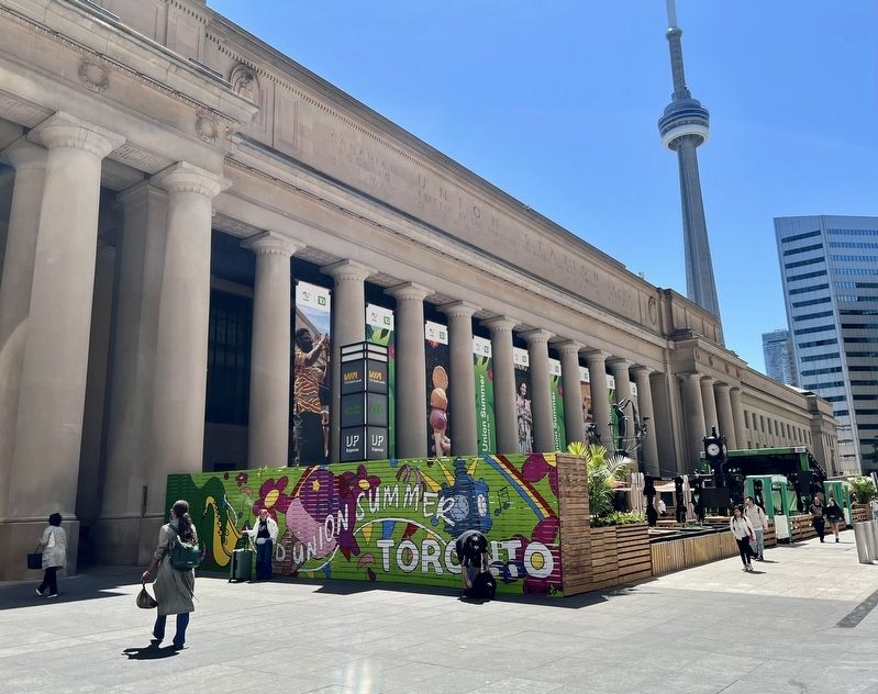Sir John A. Macdonald Plaza in 2026. Click for full size. Sir John A. Macdonald Plaza in 2026 image. Click for full size.