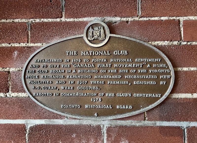 The National Club Marker. Click for full size. The National Club Marker image. Click for full size.