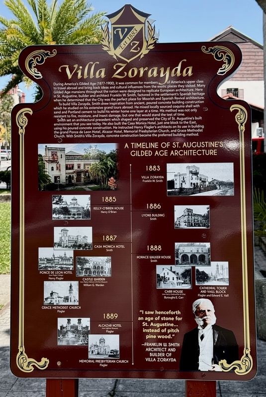 Villa Zorayda Marker image. Click for full size.
