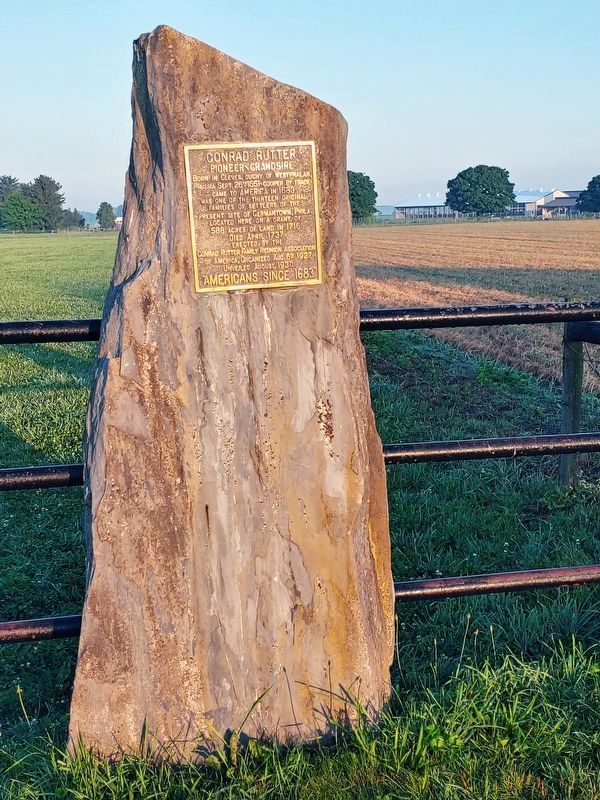 Conrad Rutter Marker. Click for full size. Conrad Rutter Marker image. Click for full size.