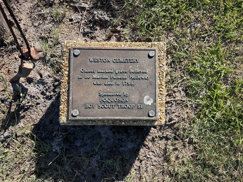 Weston Cemetery Marker image. Click for full size.