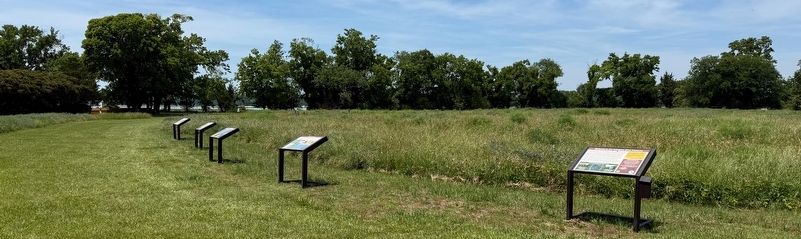 Several markers on display at Arlington Sites Preserve. Click for full size. Several markers on display at Arlington Sites Preserve image. Click for full size.